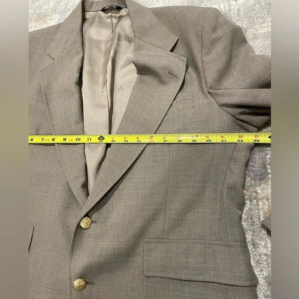 Wynbrooke Younkers Tan Blazer Suit Jacket Mens Size 42 Vintage Made in USA